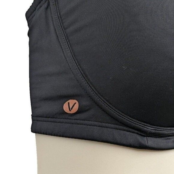 Livi Active Lane Bryant Womens Bra Sports Wireless Medium Impact 42DDD Black - Picture 6 of 7